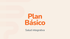 Consulta del Plan Básico por el Equipo Redondo Cuevas, imagen que muestra la descripción del servicio en una pantalla.